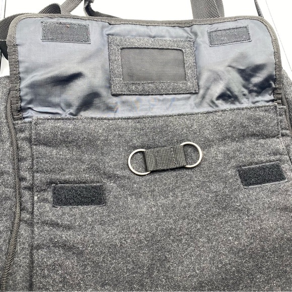 Kenneth Cole Reaction Wool Shoulder Bag Classic Soft Purse Satchel Multi Pockets - Picture 4 of 11